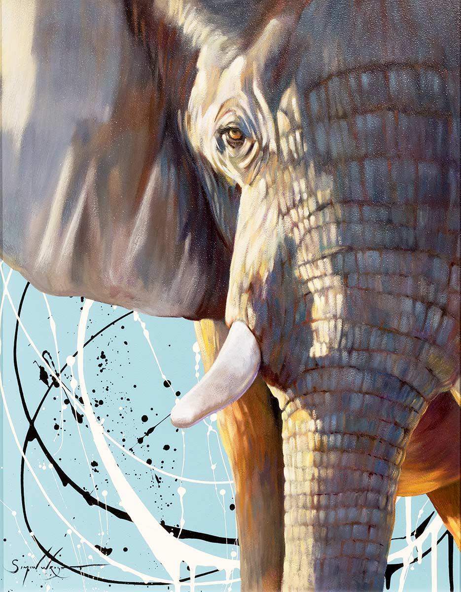 Tanzania - Original - SOLD by artist Simon Wright - Wyecliffe Galleries