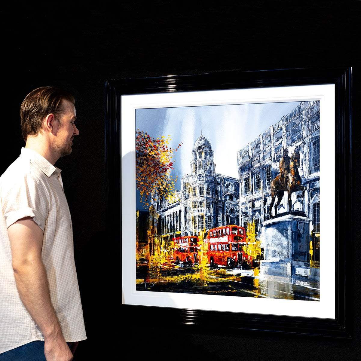 The Big City - Original - SOLD by artist Simon Wright - Wyecliffe Galleries