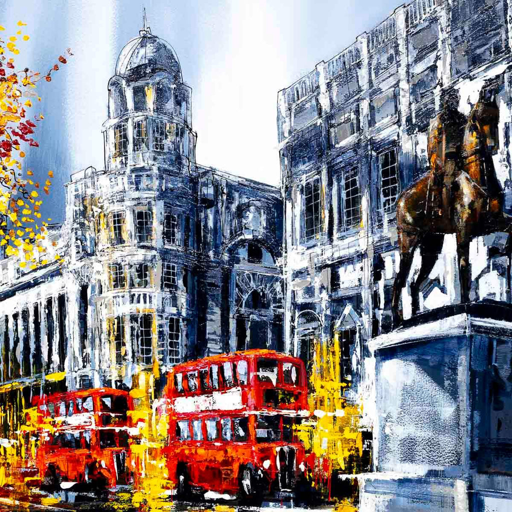 The Big City - Original - SOLD by artist Simon Wright - Wyecliffe Galleries