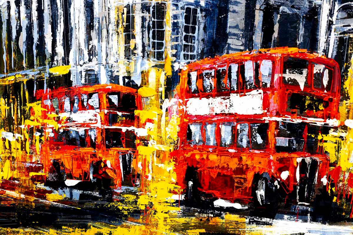 The Big City - Original - SOLD by artist Simon Wright - Wyecliffe Galleries