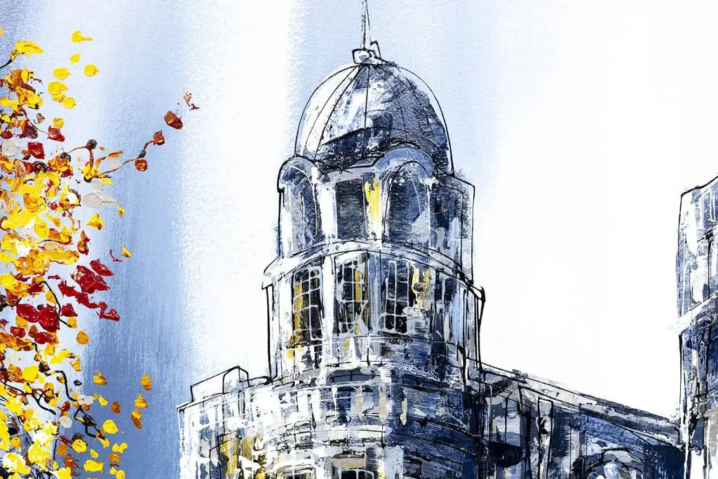 The Big City - Original - SOLD by artist Simon Wright - Wyecliffe Galleries