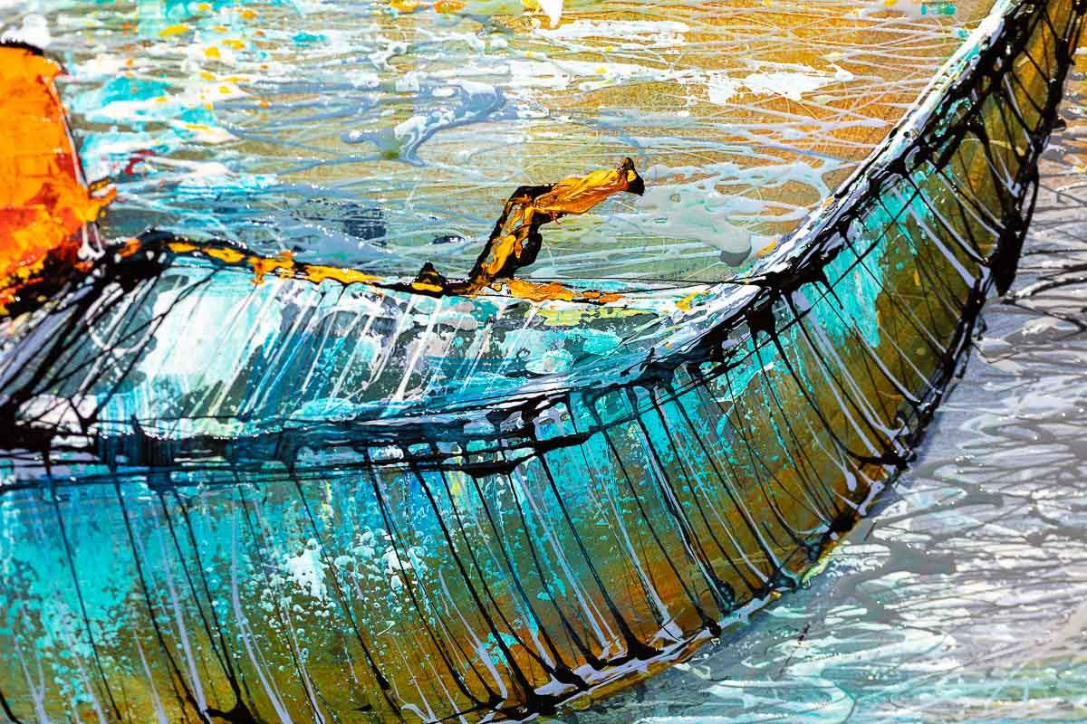 The Bridge Between - Original - SOLD by artist Simon Wright - Wyecliffe Galleries