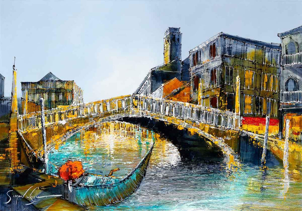 The Bridge Between - Original - SOLD by artist Simon Wright - Wyecliffe Galleries