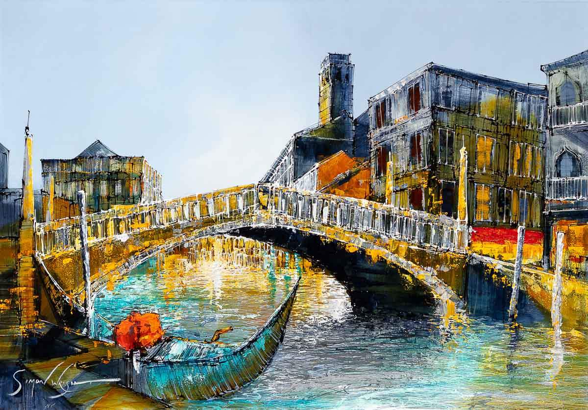 The Bridge Between - Original - SOLD by artist Simon Wright - Wyecliffe Galleries