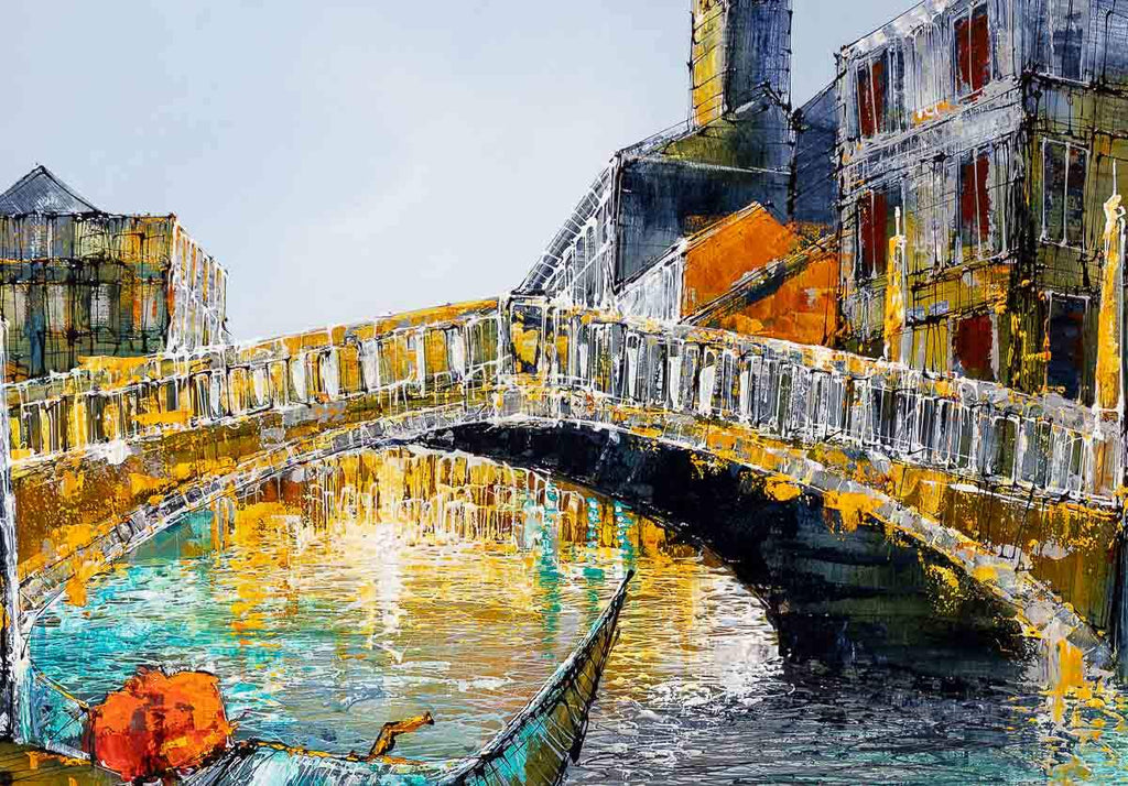 The Bridge Between - Original - SOLD by artist Simon Wright - Wyecliffe Galleries