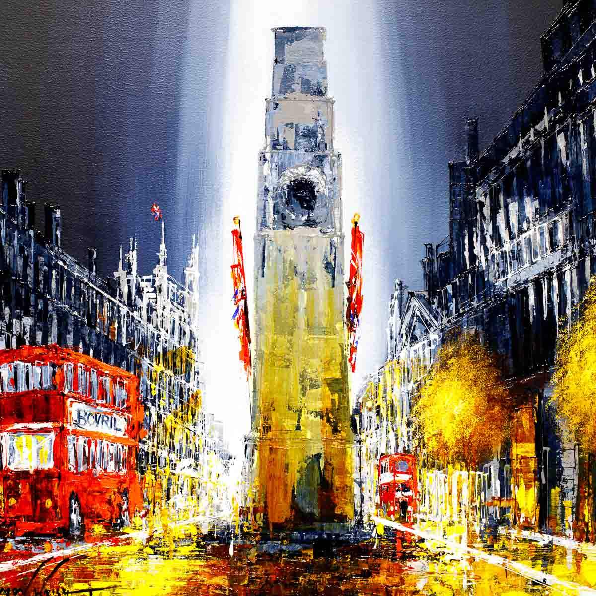 The Cenotaph - Original - SOLD by artist Simon Wright - Wyecliffe Galleries