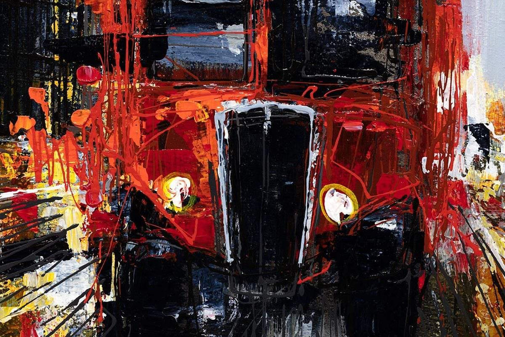 The City At Night - Original - SOLD by artist Simon Wright - Wyecliffe Galleries