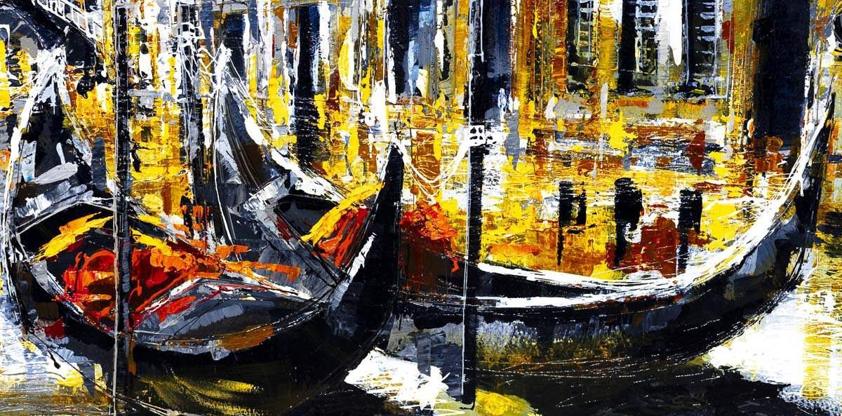 The City on Water - SOLD by artist Simon Wright - Wyecliffe Galleries