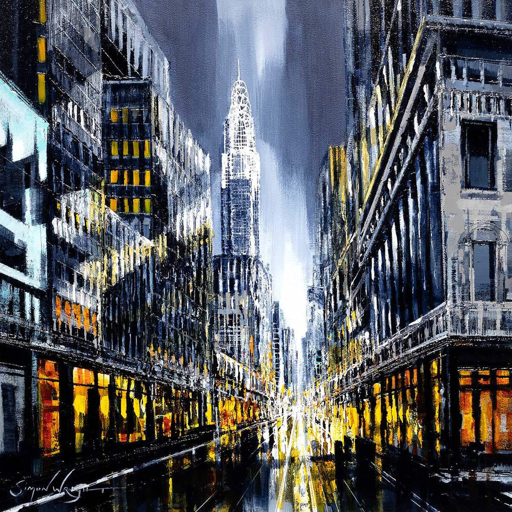 The City That Never Sleeps - SOLD by artist Simon Wright - Wyecliffe Galleries