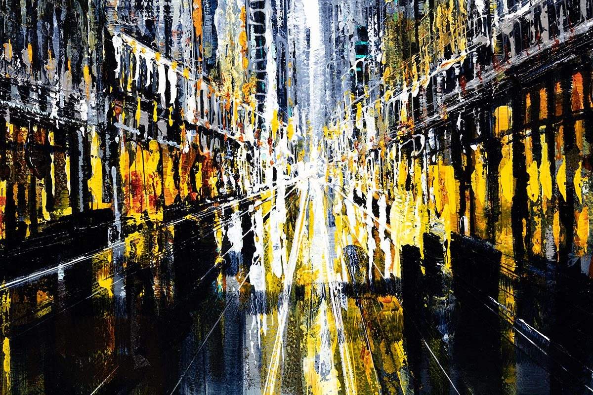 The City That Never Sleeps - SOLD by artist Simon Wright - Wyecliffe Galleries