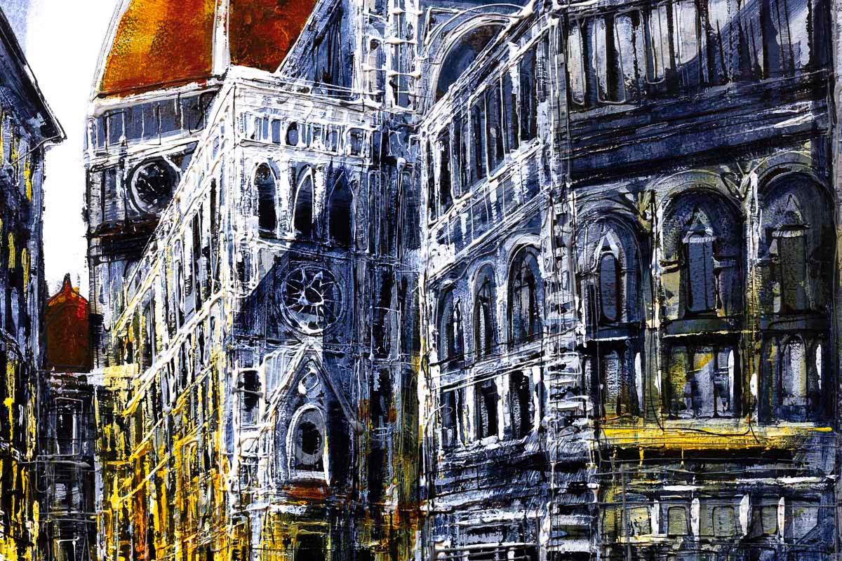 The Duomo - Orignal - SOLD by artist Simon Wright - Wyecliffe Galleries