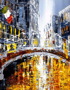 The Floating City - Original - SOLD by artist Simon Wright - Wyecliffe Galleries