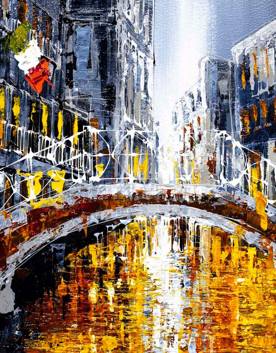 The Floating City - Original - SOLD by artist Simon Wright - Wyecliffe Galleries