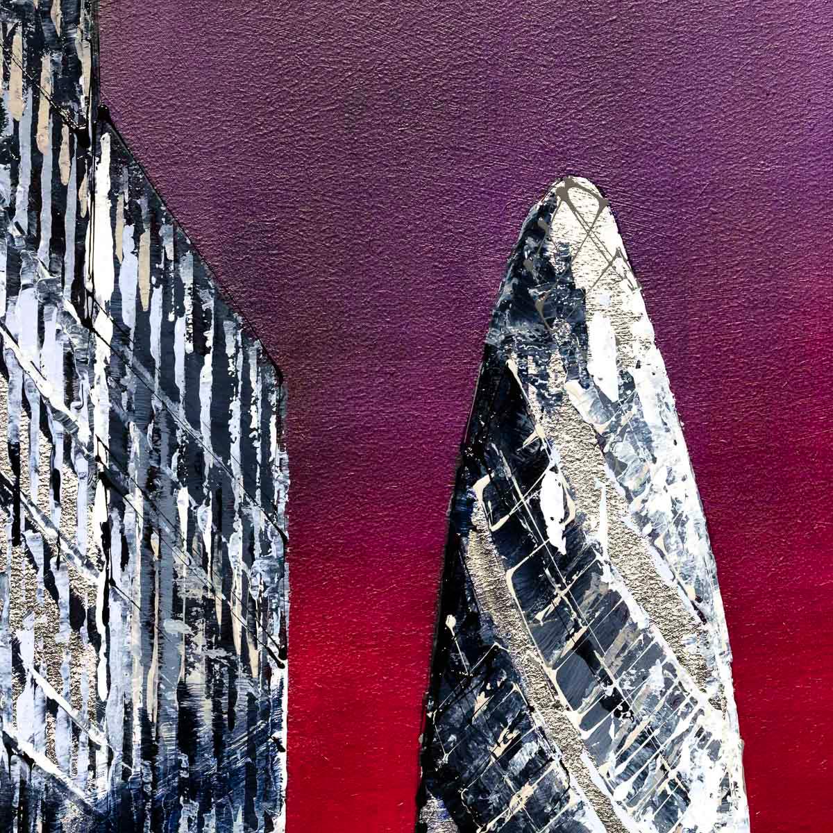 The Gherkin - Original - SOLD by artist Simon Wright - Wyecliffe Galleries