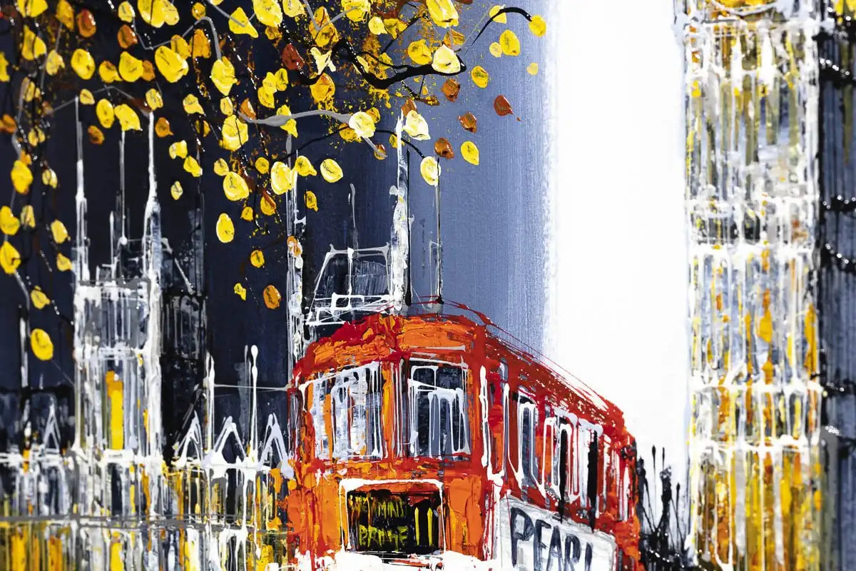 The Glow of Big Ben - Original - SOLD by artist Simon Wright - Wyecliffe Galleries