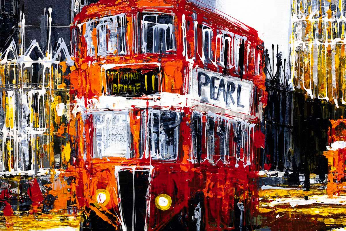 The Glow of Big Ben - Original - SOLD by artist Simon Wright - Wyecliffe Galleries