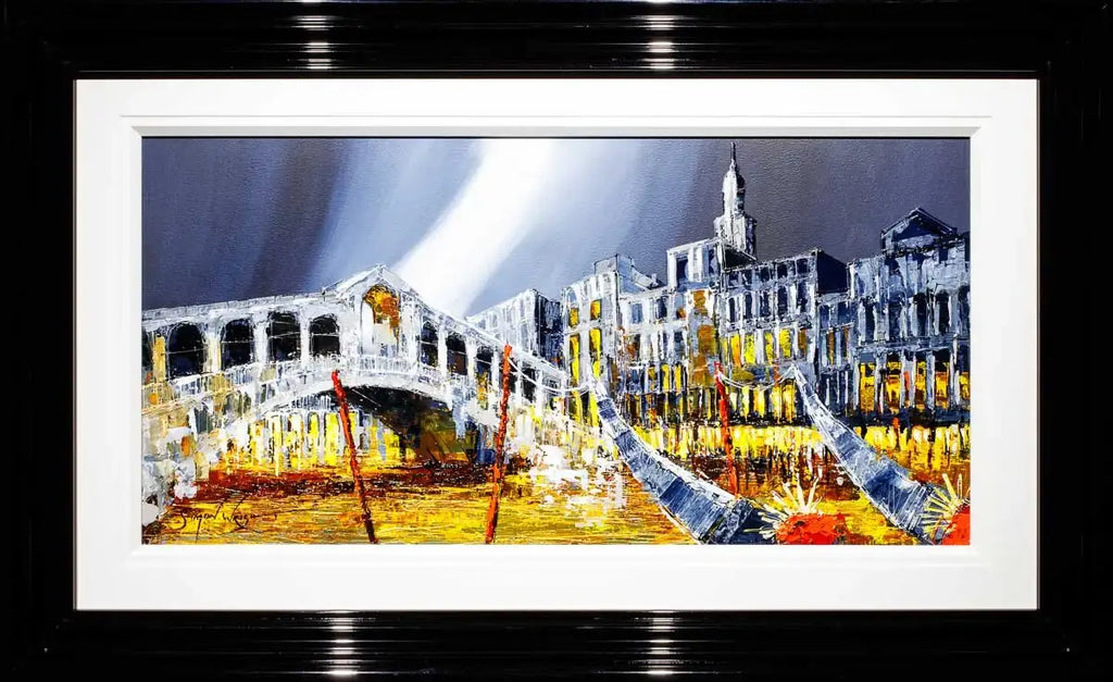 The Glow of Venice - Original - SOLD by artist Simon Wright - Wyecliffe Galleries
