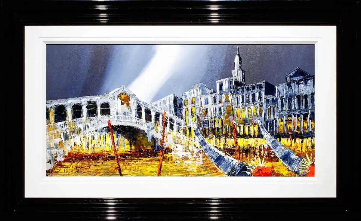 The Glow of Venice - Original - SOLD by artist Simon Wright - Wyecliffe Galleries