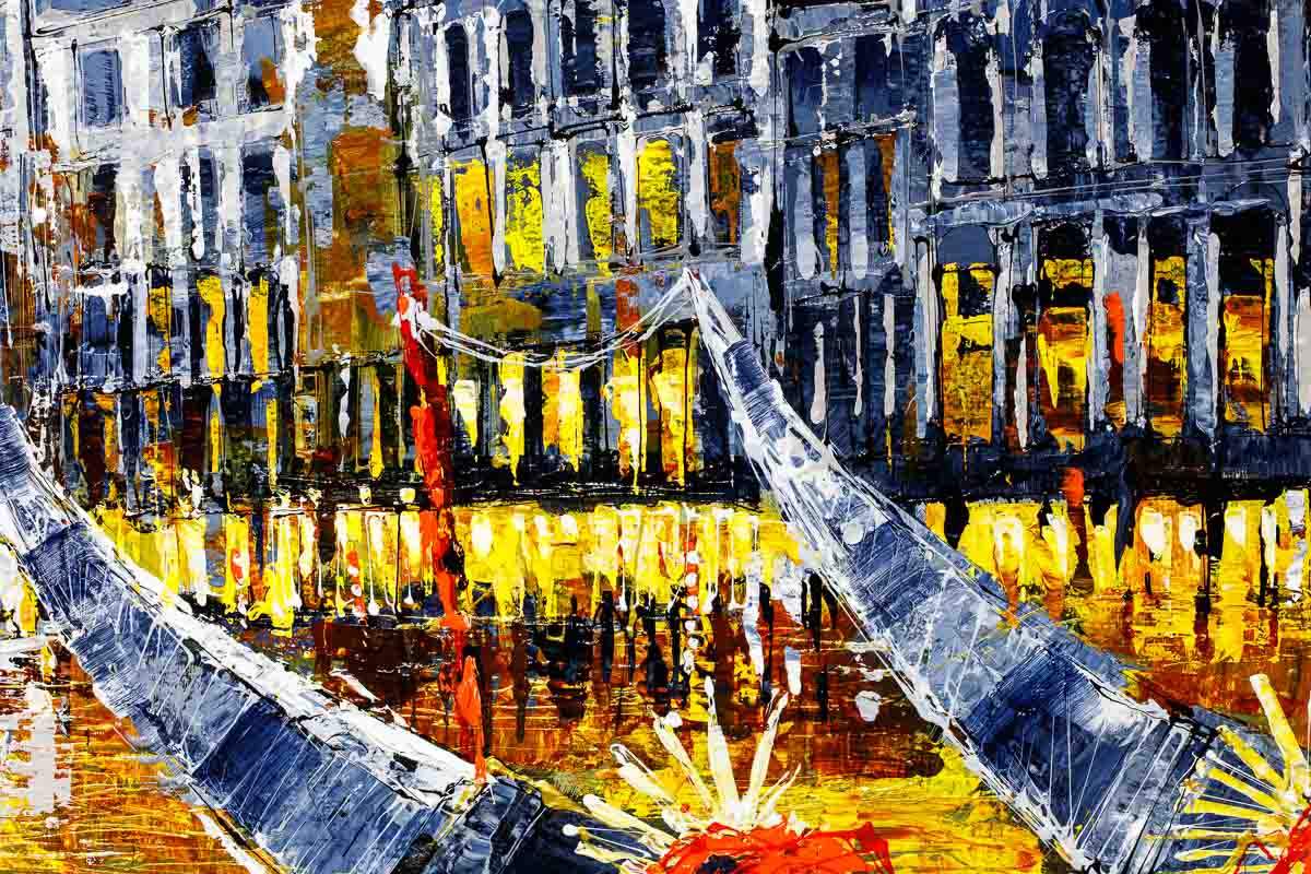 The Glow of Venice - Original - SOLD by artist Simon Wright - Wyecliffe Galleries