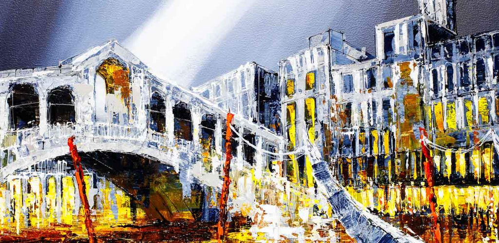 The Glow of Venice - Original - SOLD by artist Simon Wright - Wyecliffe Galleries