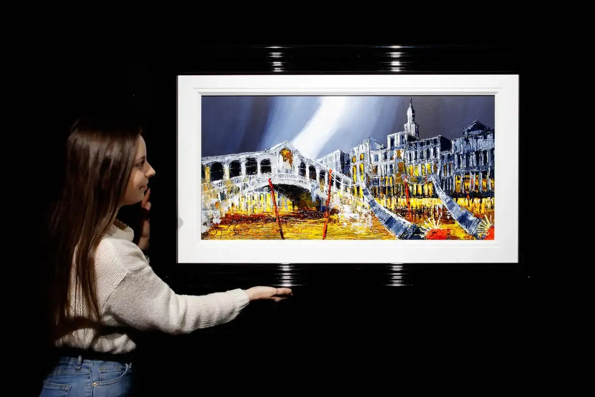 The Glow of Venice - Original - SOLD by artist Simon Wright - Wyecliffe Galleries