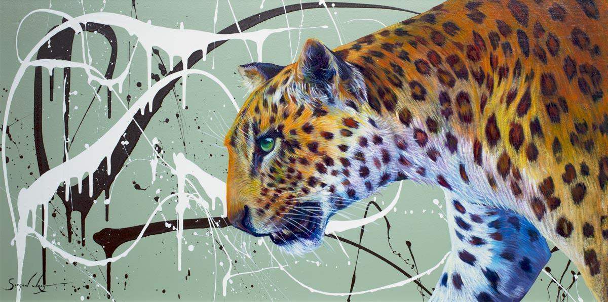 The Hunter - Original - SOLD by artist Simon Wright - Wyecliffe Galleries