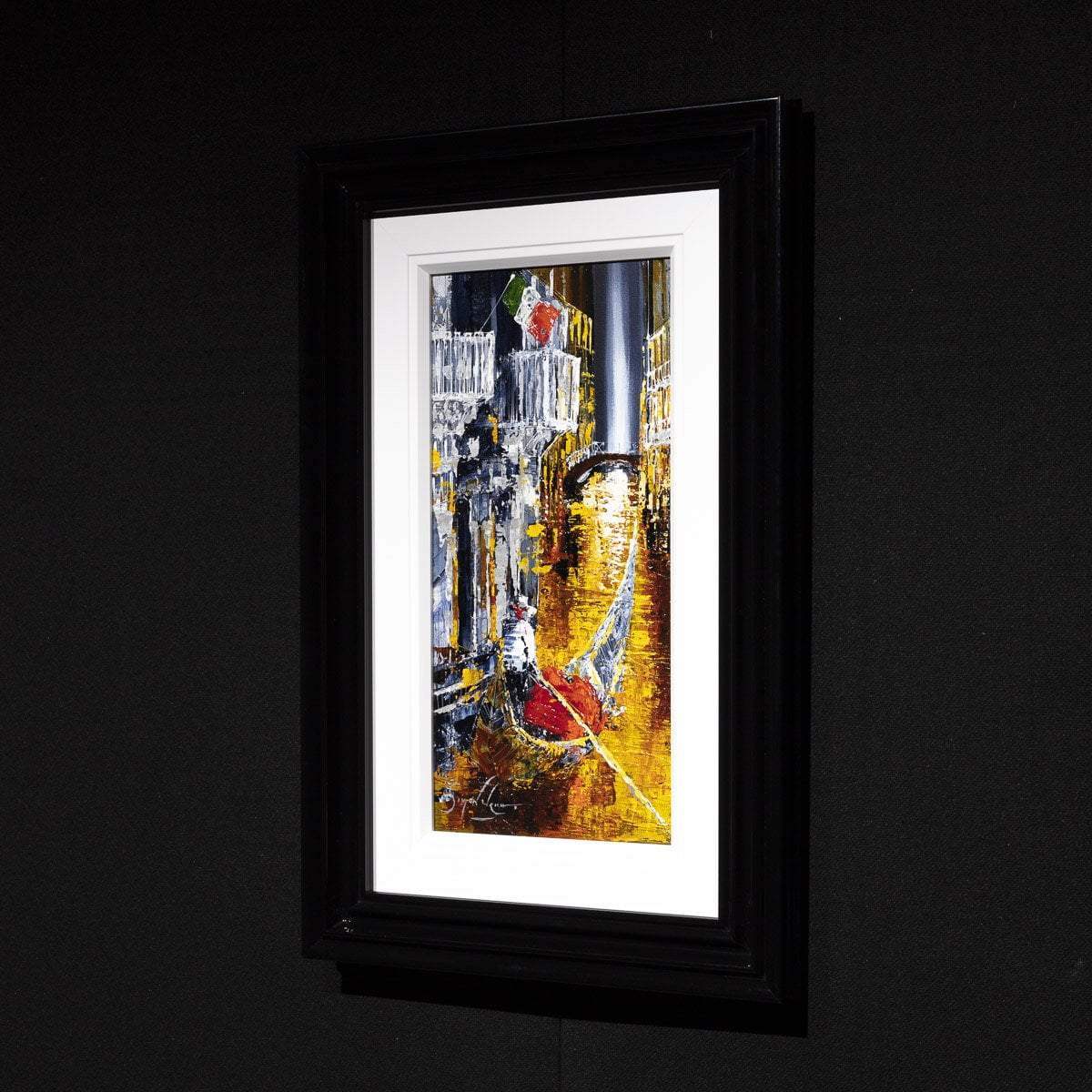 The Lonely Gondolier - Original - SOLD by artist Simon Wright - Wyecliffe Galleries