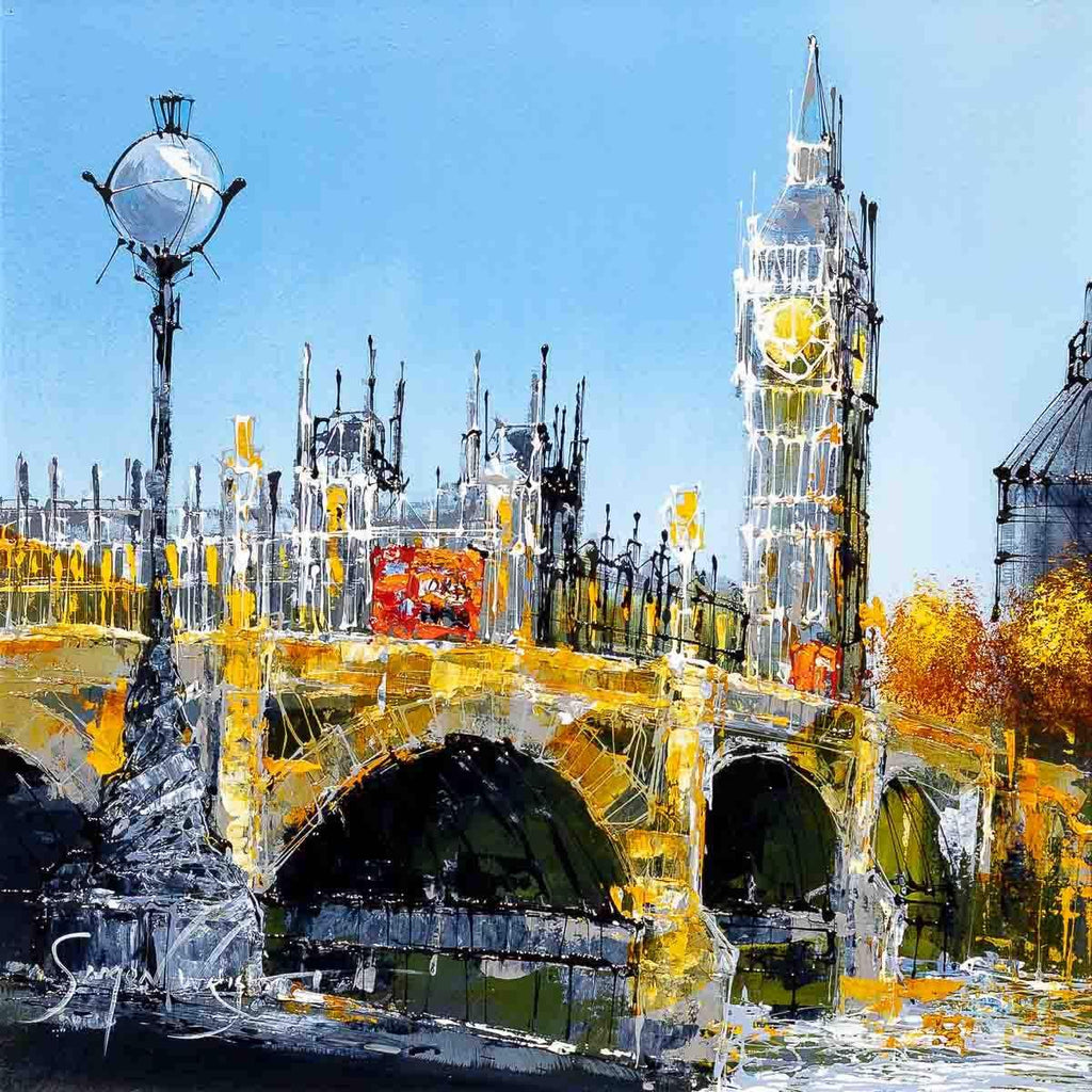 The Structure of The City - Original - SOLD by artist Simon Wright - Wyecliffe Galleries
