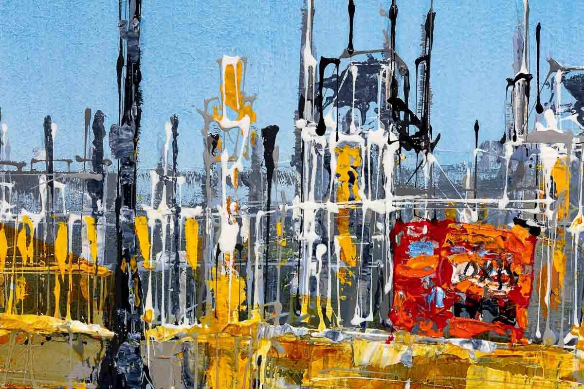 The Structure of The City - Original - SOLD by artist Simon Wright - Wyecliffe Galleries