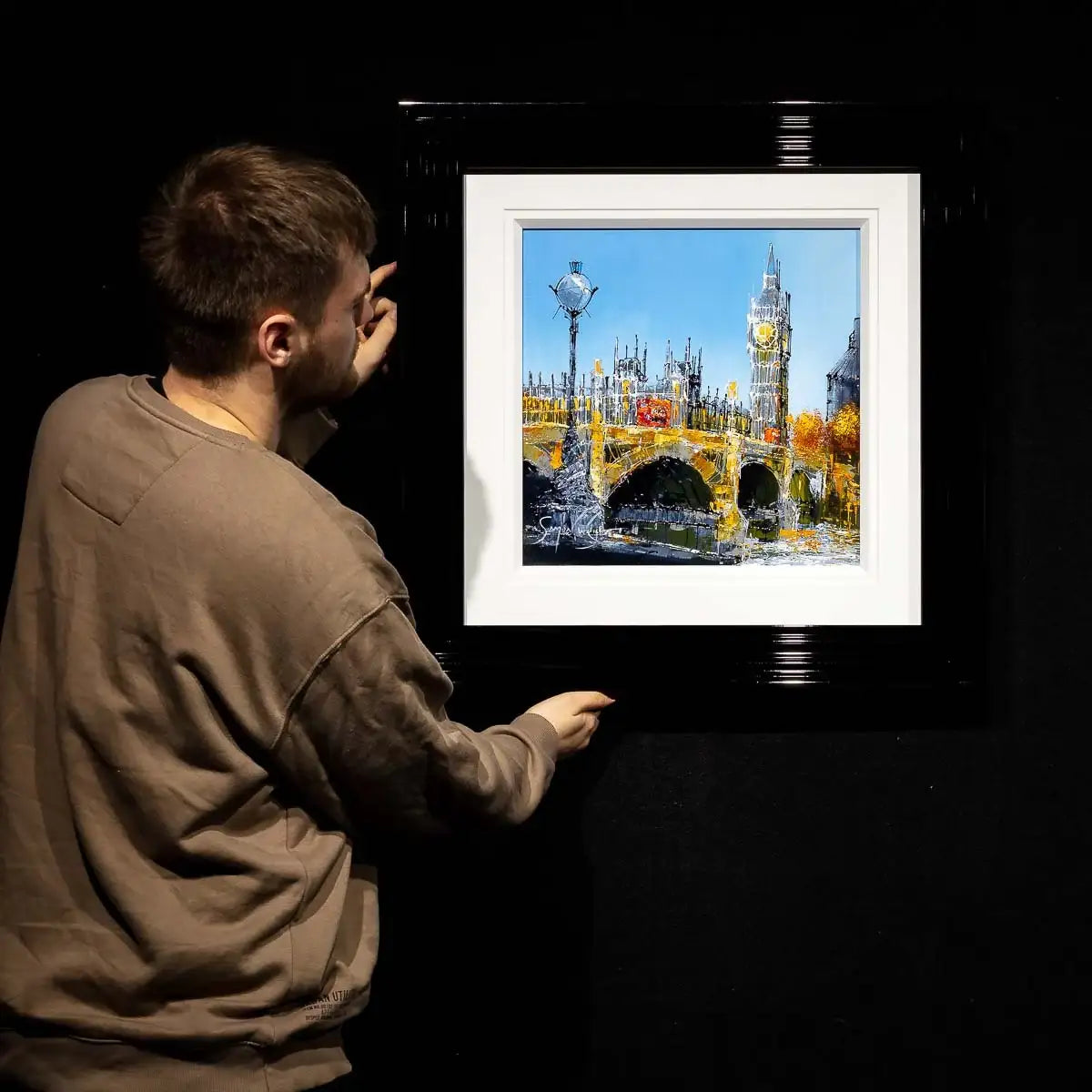 The Structure of The City - Original - SOLD by artist Simon Wright - Wyecliffe Galleries