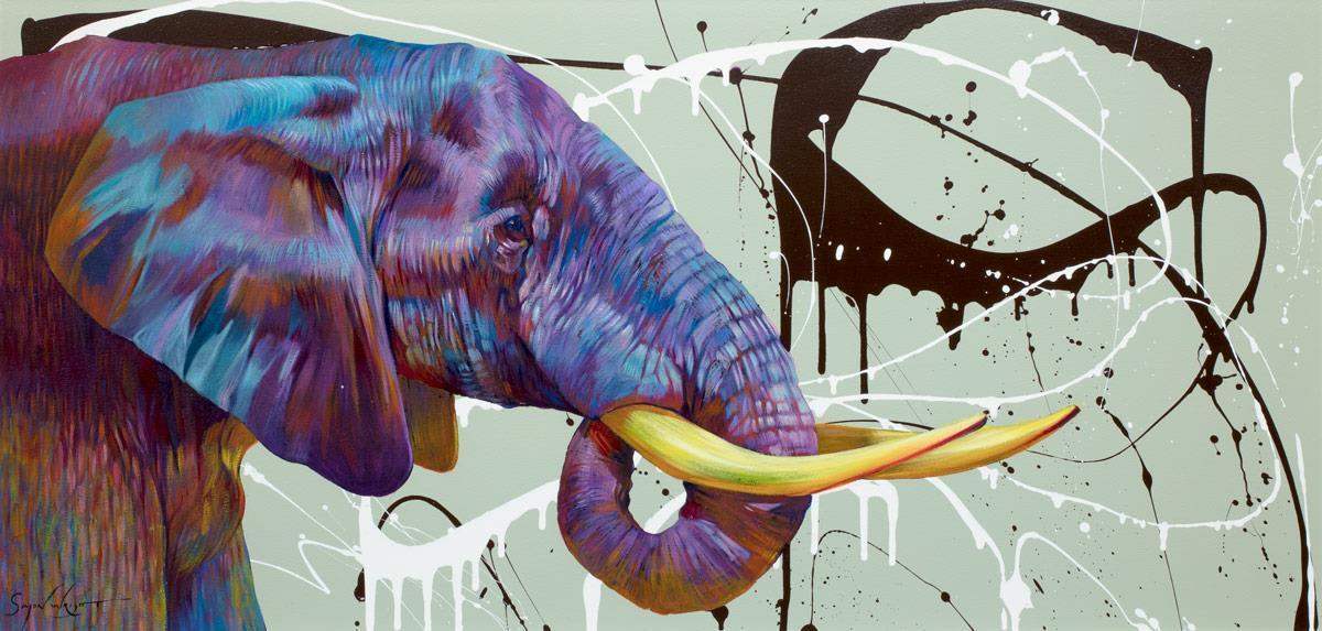 There's Room In The Trunk - Original - SOLD by artist Simon Wright - Wyecliffe Galleries