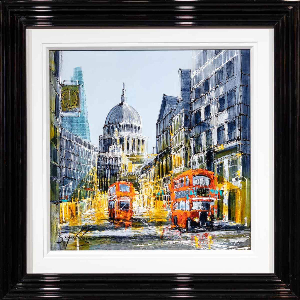 Touring Through the City - Original - SOLD by artist Simon Wright - Wyecliffe Galleries