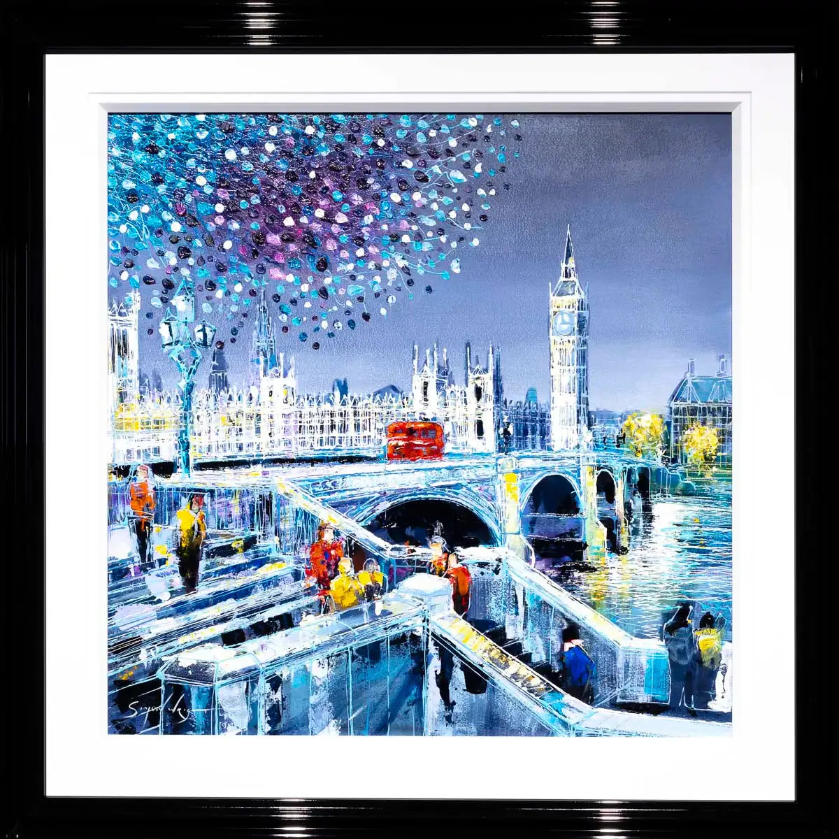 Twilight on the Thames - Original - SOLD by artist Simon Wright - Wyecliffe Galleries