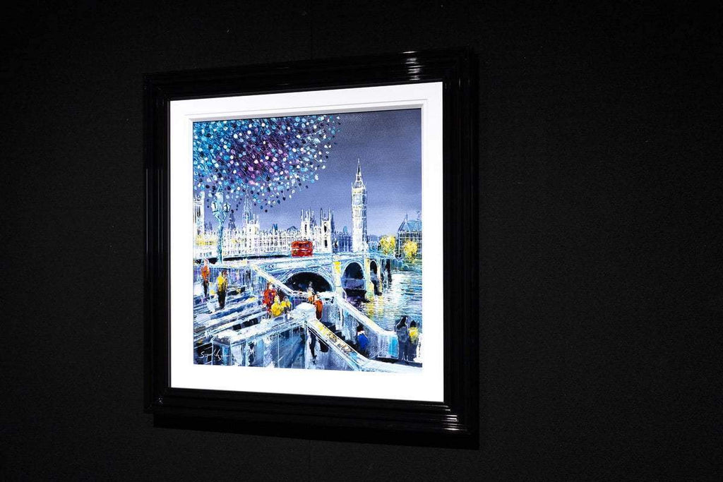 Twilight on the Thames - Original - SOLD by artist Simon Wright - Wyecliffe Galleries