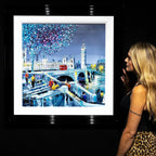 Twilight on the Thames - Original - SOLD by artist Simon Wright - Wyecliffe Galleries