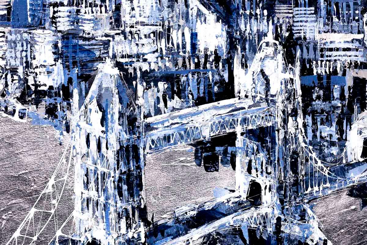 Twilight Skyline - Original - SOLD by artist Simon Wright - Wyecliffe Galleries