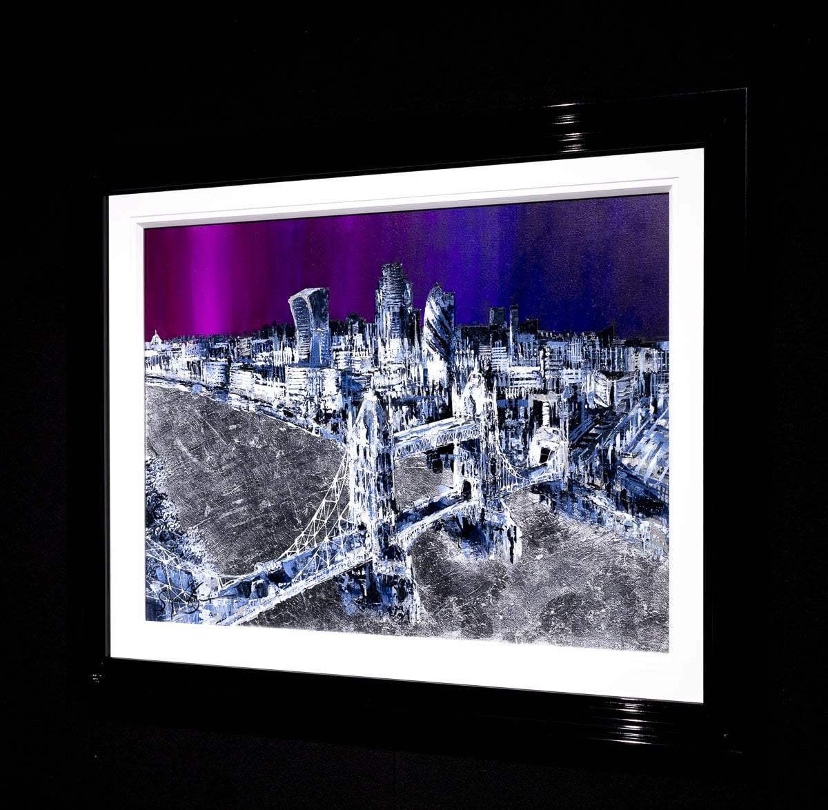 Twilight Skyline - Original - SOLD by artist Simon Wright - Wyecliffe Galleries