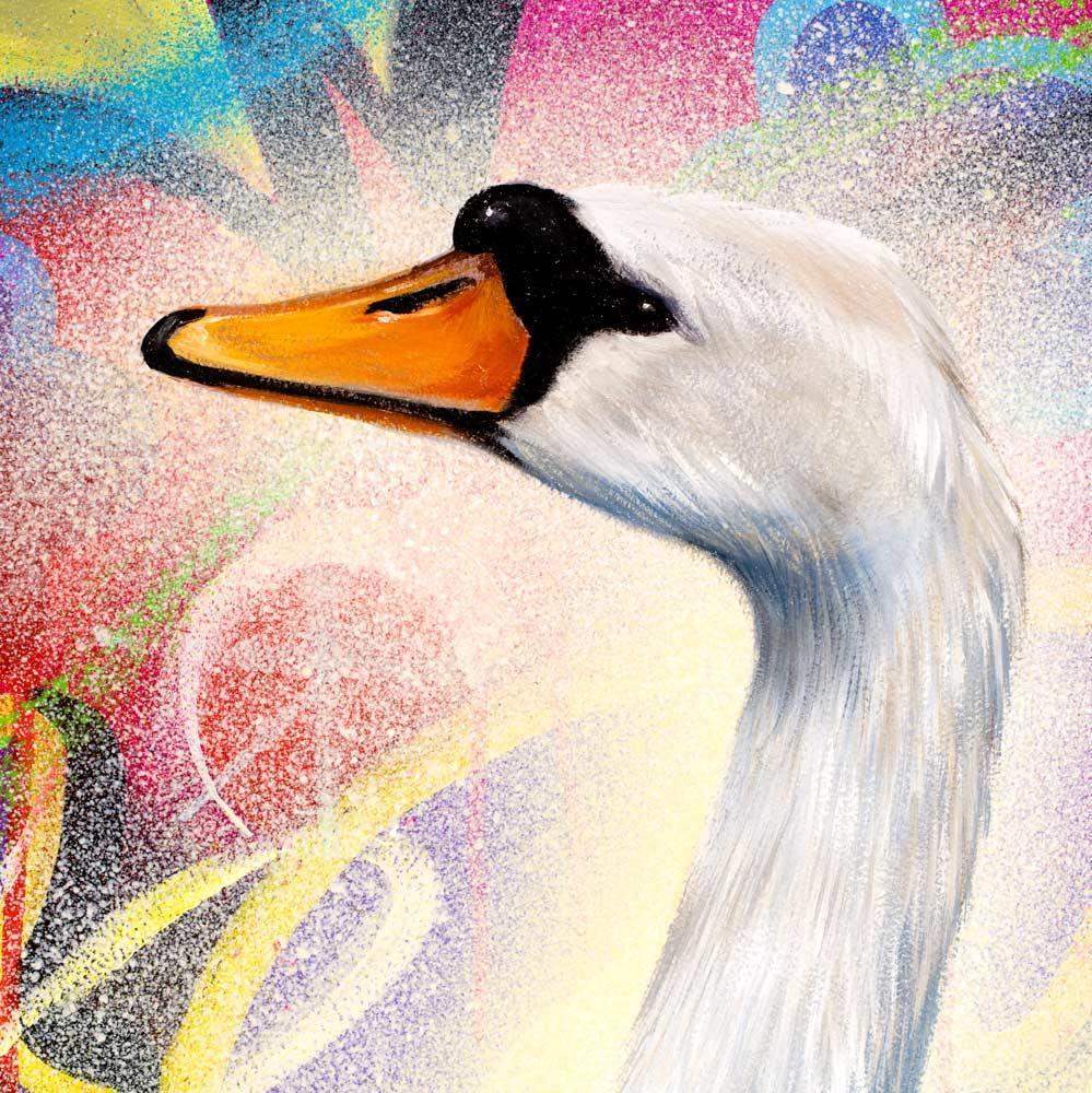 Urban Angel - Original - SOLD by artist Simon Wright - Wyecliffe Galleries