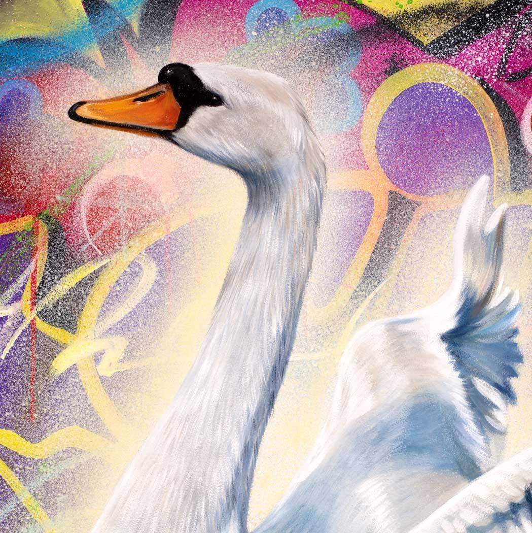 Urban Angel - Original - SOLD by artist Simon Wright - Wyecliffe Galleries