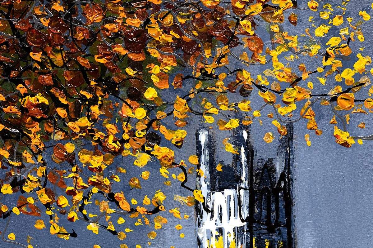 View of Big Ben - Original - SOLD by artist Simon Wright - Wyecliffe Galleries