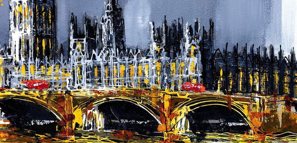 View of Big Ben - Original - SOLD by artist Simon Wright - Wyecliffe Galleries