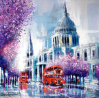 View of St Pauls - Original - SOLD by artist Simon Wright - Wyecliffe Galleries