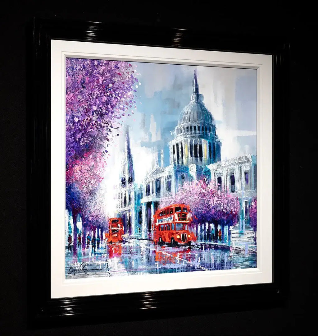 View of St Pauls - Original - SOLD by artist Simon Wright - Wyecliffe Galleries