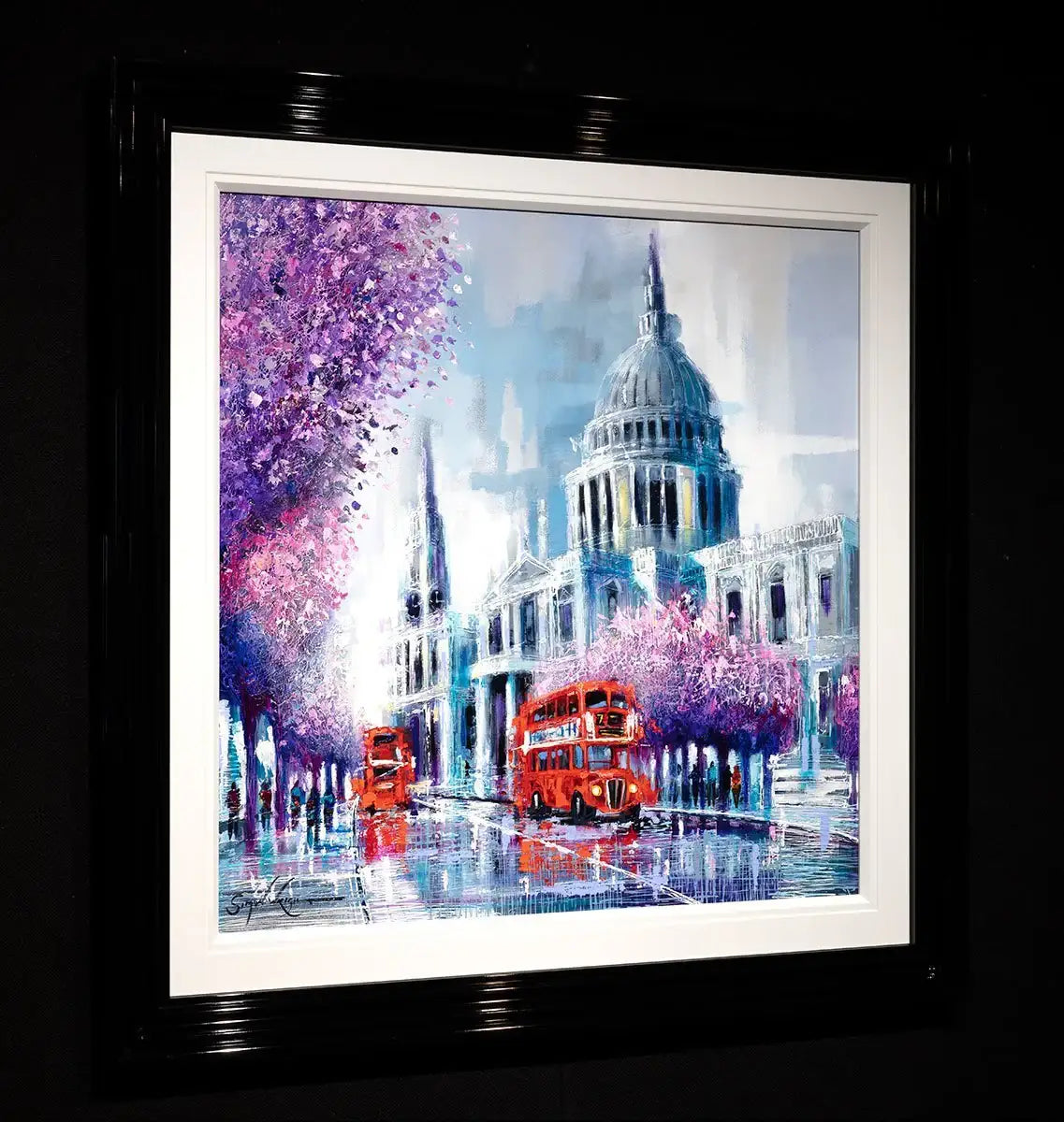 View of St Pauls - Original - SOLD by artist Simon Wright - Wyecliffe Galleries
