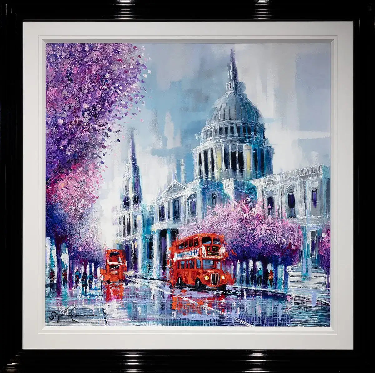 View of St Pauls - Original - SOLD by artist Simon Wright - Wyecliffe Galleries