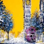 Views of Big Ben - Original - SOLD by artist Simon Wright - Wyecliffe Galleries