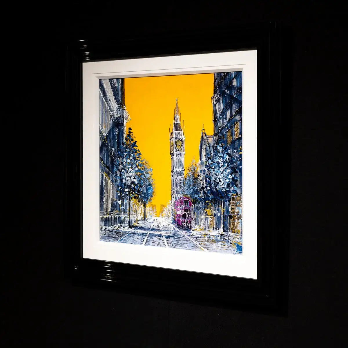 Views of Big Ben - Original - SOLD by artist Simon Wright - Wyecliffe Galleries
