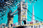 Views over Tower Bridge - Original - SOLD by artist Simon Wright - Wyecliffe Galleries