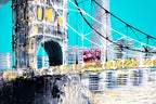 Views over Tower Bridge - Original - SOLD by artist Simon Wright - Wyecliffe Galleries