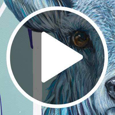 Walter - Original - SOLD by artist Simon Wright - Wyecliffe Galleries